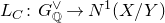 upper L Subscript upper C Baseline colon upper G Subscript double struck upper Q Superscript or Baseline right arrow upper N Superscript 1 Baseline left parenthesis upper X divided by upper Y right parenthesis