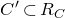 upper C prime subset of upper R Subscript upper C