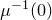 mu Superscript negative 1 Baseline left parenthesis 0 right parenthesis