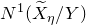 upper N Superscript 1 Baseline left parenthesis upper X overtilde Subscript eta Baseline divided by upper Y right parenthesis