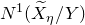 upper N Superscript 1 Baseline left parenthesis upper X overtilde Subscript eta Baseline divided by upper Y right parenthesis