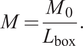 upper M equals upper M 0 Lbox period