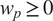 wp greater than or equals 0