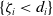 left brace zeta Subscript i Baseline less than d Subscript i Baseline right brace