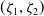 left parenthesis zeta 1 comma zeta 2 right parenthesis