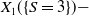 upper X 1 left parenthesis left brace upper S equals 3 right brace right parenthesis minus