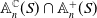 double struck upper A Subscript n Superscript double struck upper C Baseline left parenthesis upper S right parenthesis intersection double struck upper A Subscript n Superscript plus Baseline left parenthesis upper S right parenthesis