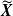 bold italic upper X overtilde