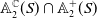 double struck upper A 2 Superscript double struck upper C Baseline left parenthesis upper S right parenthesis intersection double struck upper A 2 Superscript plus Baseline left parenthesis upper S right parenthesis