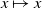 x right arrow from bar x