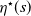 eta Superscript star Baseline left parenthesis s right parenthesis