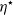 eta Superscript star