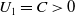 upper U 1 equals upper C greater than 0