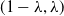 left parenthesis 1 minus lamda comma lamda right parenthesis