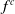 f Superscript c