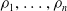 rho 1 comma ellipsis comma rho Subscript n Baseline