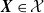 bold italic upper X element of script upper X