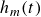 h Subscript m Baseline left parenthesis t right parenthesis