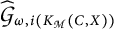 G-hat sub omega, i (K sub M (C, X))