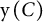 Mathematical expression y ( C )