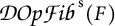Calligraphic D O p script F i b super s ( F )