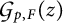 Script G sub p comma F (z)