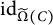 id Subscript ModifyingAbove normal upper Omega With tilde left parenthesis upper C right parenthesis