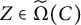 upper Z element of ModifyingAbove normal upper Omega With tilde left parenthesis upper C right parenthesis