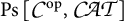 P s [ C super o p , C A T ]