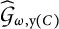 G-hat sub omega comma y (C)
