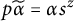 p alpha-tilde equals alpha s to the z power