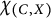 chi Subscript left parenthesis upper C comma upper X right parenthesis