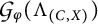 Script G sub phi (Lambda sub (C, X))