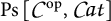 P s [ C super o p , C a t ]