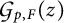 Script G sub p comma F (z)