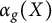 alpha sub g (X)