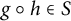 g ring h element of upper S