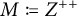 M is defined as Z super plus plus