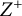 upper Z Superscript plus