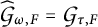 G-hat sub omega comma F equals G sub tau comma F