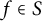 f element of upper S