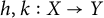 h comma k colon upper X right arrow upper Y