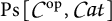P s [ C o p , C a t ]