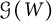 script upper G left parenthesis upper W right parenthesis