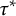 tau Superscript asterisk