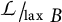Script L sub lax B