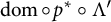 dom ring p Superscript asterisk Baseline ring normal upper Lamda prime