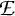 Equation showing the capital script letter E.