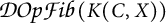 Mathematical expression D O p F i b ( K ( C , X ) )