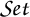 The word Set written in a cursive serif font.
